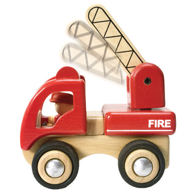 Wonderworld Mini Fire Engine Wooden Vehicle
