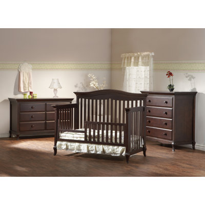 PALI Mantova 4-in-1 Forever Convertible Crib in Chocolate