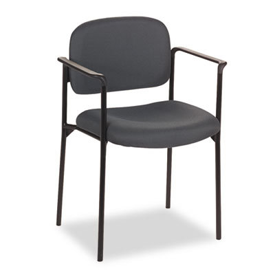 Basyx by HON Four-High Stacking Fabric Chair with Leg Base