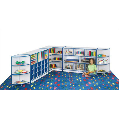 Jonti-Craft KYDZ Rainbow Accents Corner Storage - Rectangular (30" x 15")