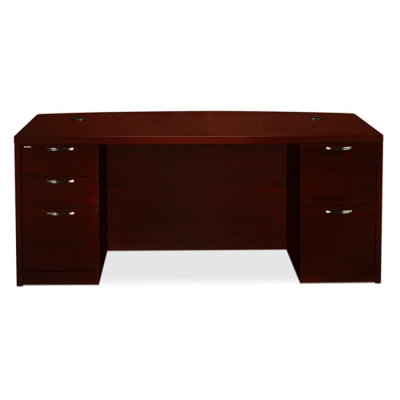 HON 11500 Series Valido Double Pedestal Bow Top Desk