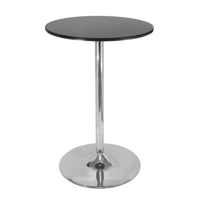 Winsome 28" Round Pub Table with L-Shape Airlift Bar Stools Set