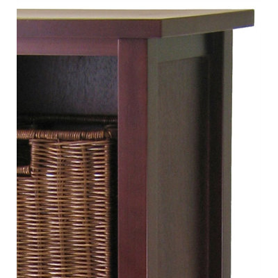 Winsome Milan Tall Storage Shelf with Baskets