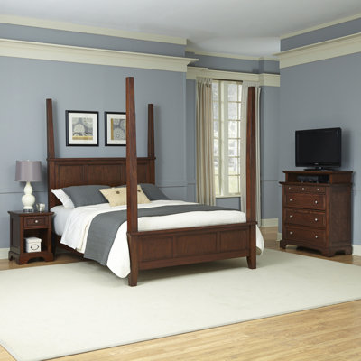 Chesapeake Four Poster 3 Piece Bedroom Collection by Home Styles -image
