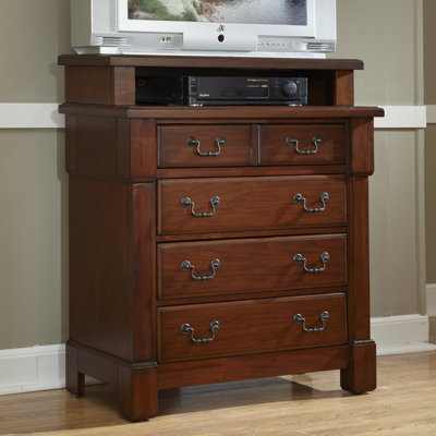 Aspen 4 Drawer Media Chest by Home Styles -image