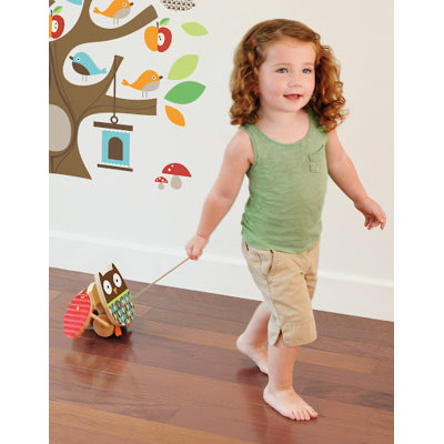 Skip Hop Treetop Friends Flapping Owl Pull Toy
