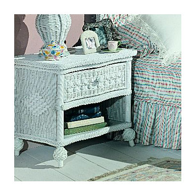 Click To Image : Classic 1 Drawer Nightstand by Yesteryear Wicker Now