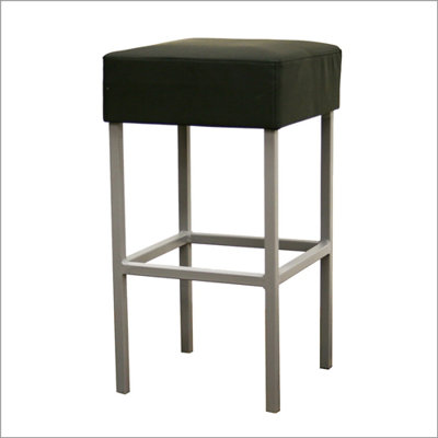 Wholesale Interiors Baxton Studio Andante Faux Leather Counter Stool in Black