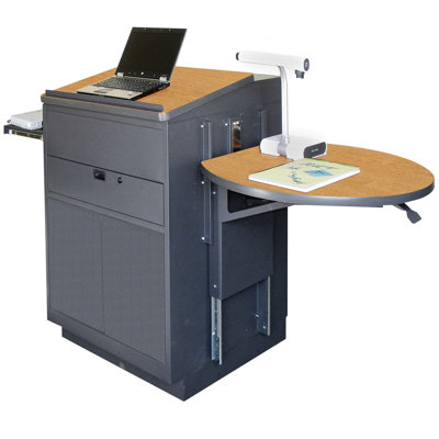 Marvel Office Furniture Zapf Office Support Media Center Lectern with Steel Door