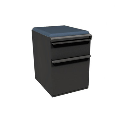 Marvel Office Furniture Zapf Mobile Pedestal File Cabinet with Seat