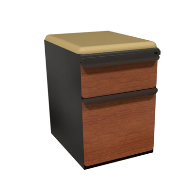 Marvel Office Furniture Zapf Mobile Pedestal File Cabinet with Seat