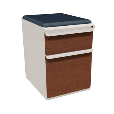 Marvel Office Furniture Zapf Mobile Pedestal File Cabinet with Seat