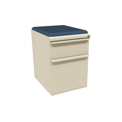 Marvel Office Furniture Zapf Mobile Pedestal File Cabinet with Seat