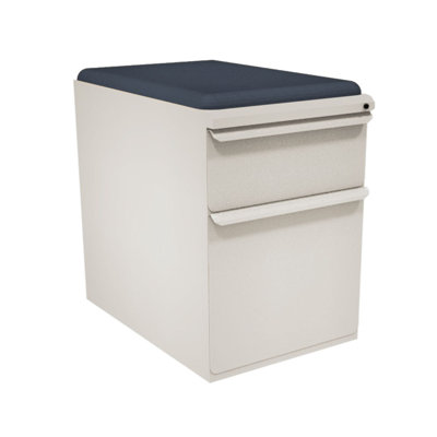 Marvel Office Furniture Zapf Mobile Pedestal File Cabinet with Seat