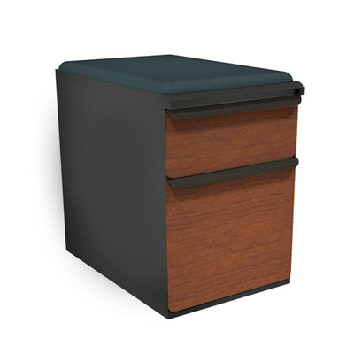 Marvel Office Furniture Zapf Mobile Pedestal File Cabinet with Seat