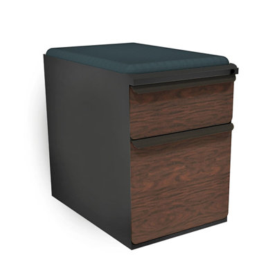 Marvel Office Furniture Zapf Mobile Pedestal File Cabinet with Seat