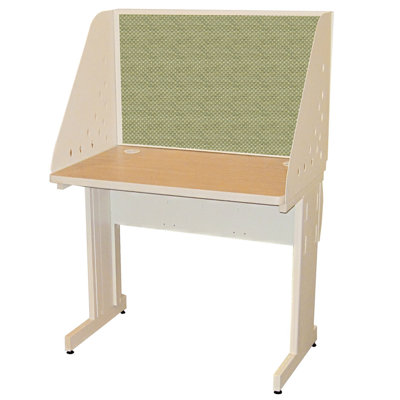 Marvel Office Furniture Pronto Laminate Desk Carrel with Lockable Raceway