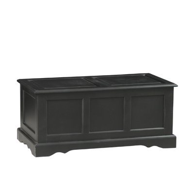 Carolina Cottage Camden Blanket Chest in Antique Black