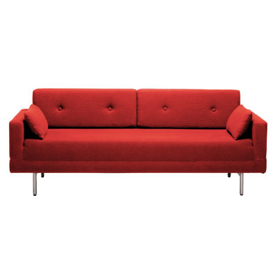 Blu Dot One Night Stand Convertible Sofa with Optional Accent Pillows