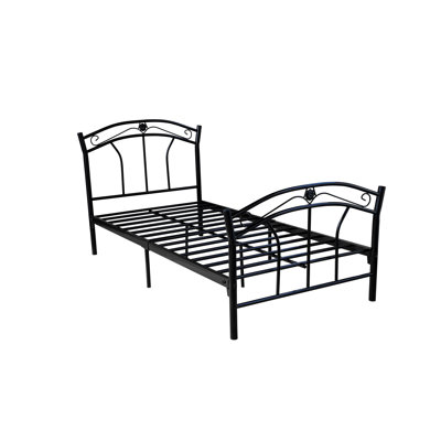 Twin Metal Bed by Hodedah -image