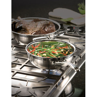 Le Creuset Stainless Steel 3.5-qt. Chef's Pan with Lid