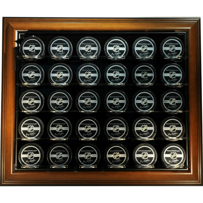 Caseworks International Thirty Puck "Case-Up" Display in Brown