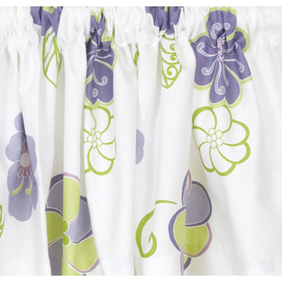 Sweet Potato by Glenna Jean LuLu White Floral Window Valance