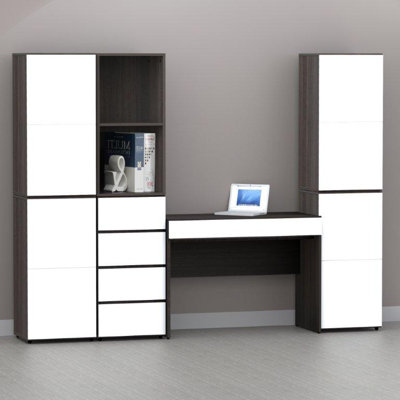 Nexera Allure 36" Storage Cabinet in Ebony