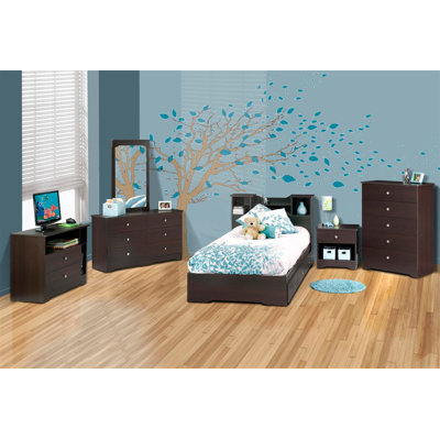 Nexera Pocono 6 Drawer Double Dresser in Espresso Laminate
