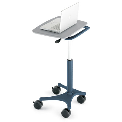 Anthro Zido Mobile Adjustable Height EMR Cart With Handle