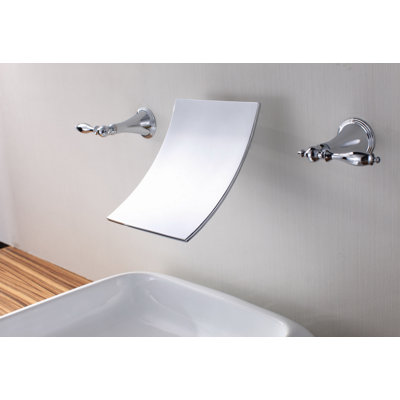 ... Allure Brilliant Double Handle Wall Mount Bathroom Faucet - 20347000