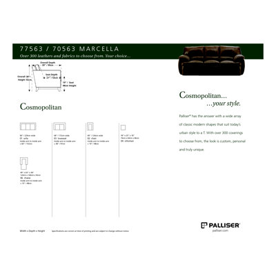Palliser Furniture Marcella Leather Sofa