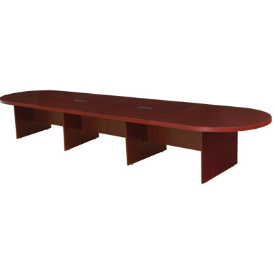 Regency Legacy Modular Mahogany Laminate Conference Table with Center Grommets