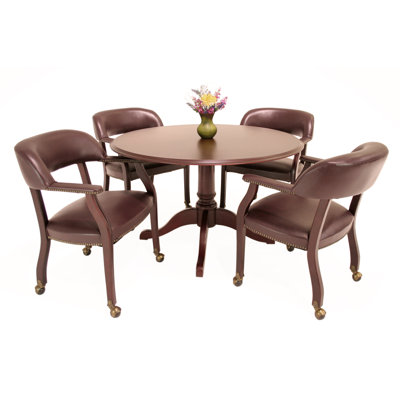 Regency Prestige Traditional Veneer Round Conference Table in Mahogany