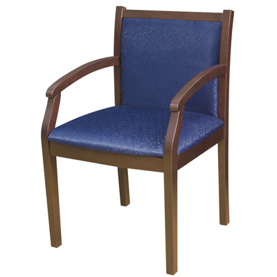 Regency Regent Wood and Fabric Guest Side Chair