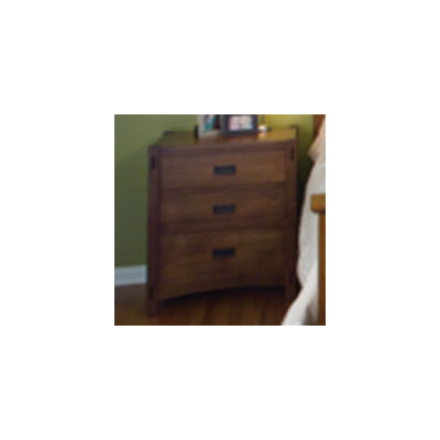 Classic Mission 3 Drawer Nightstand by Conrad Grebel -image