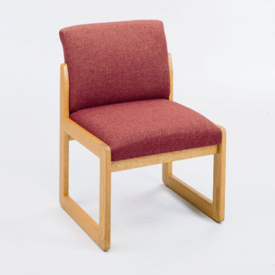 Lesro Classic Armless Guest Chair with Full Back