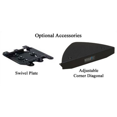 Workrite Ergonomics Banana Board System - Keyboard Tray and Mouse Platform with Single Adjustable Arm