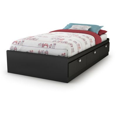 South Shore Spark Mate's Platform Bed with Bookcase Headboard