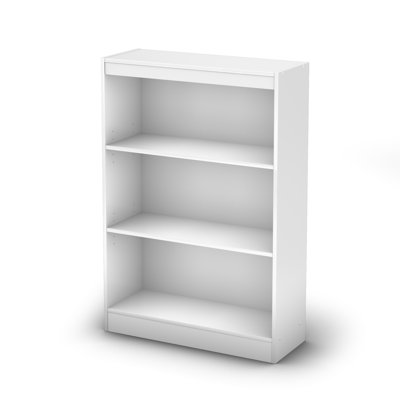 South Shore Axess Three Shelf Bookcase in Pure White