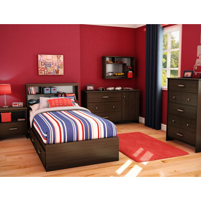 South Shore Highway Twin Mates Platform Bedroom Collection