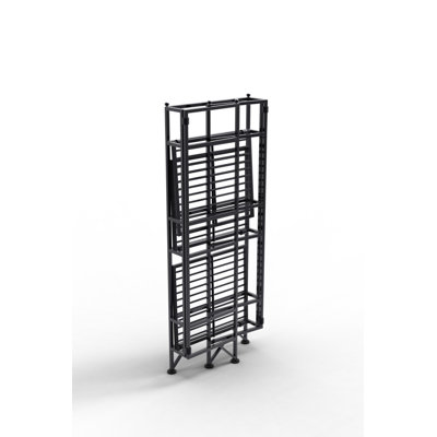 Convenience Concepts XTRA Storage 3 Tier Folding Shelf in Black