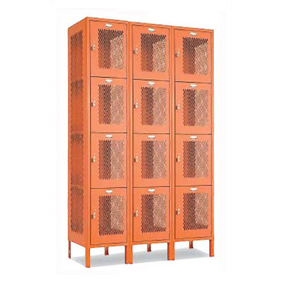 Penco Invincible II Lockers- Four Tier- 3- Section (Unassembled)