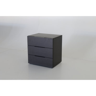 Spazio 3 Drawer Nightstand by Pianca USA -image