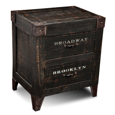 City 2 Drawer Nightstand by CasaMia -image