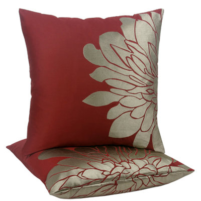Blissliving Home Gemini Pillow in Red
