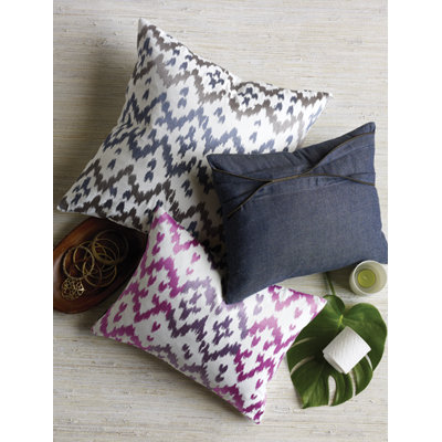 Blissliving Home Ikat Orchid Pillow