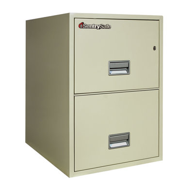 Sentry Safe 1 Hr Fireproof Key Lock 2 Drawer Letter File Safe