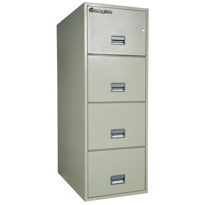Sentry Safe 1 Hr Fireproof Key Lock 4 Drawer Letter File Safe