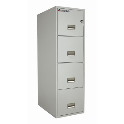 Sentry Safe 1 Hr Fireproof Key Lock 4 Drawer Letter File Safe